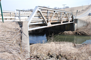 Waterfall Road over Little Platte River, a Not a Building bridge, built in Lima, Wisconsin in 1927.