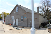 819 Riverfront Dr, a Astylistic Utilitarian Building fishing shed, built in Sheboygan, Wisconsin in 1945.