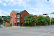 919 W Dayton St, a Post-Modern dormitory, built in Madison, Wisconsin in 1986.