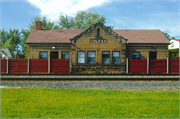 500 RAILROAD AVE, a Astylistic Utilitarian Building depot, built in Colfax, Wisconsin in 1914.