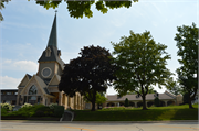 148 E MAIN ST, a Late Gothic Revival house of worship, built in Lake Geneva, Wisconsin in 1892.
