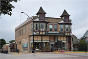 4TH ST, 421, a Queen Anne retail building, built in Algoma, Wisconsin in 1902.