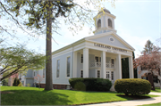 521 Ontario Ave, a Colonial Revival/Georgian Revival church, built in Sheboygan, Wisconsin in 1851.