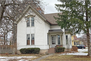 126 Forest Ave, a Front Gabled house, built in Plymouth, Wisconsin in 1886.