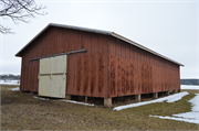 N3344 Stebbins Rd., a Astylistic Utilitarian Building barn, built in Dekorra, Wisconsin in 1953.