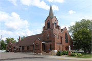 5330 Beech St, a Late Gothic Revival church, built in Laona, Wisconsin in 1937.