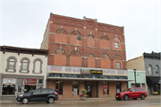 139 MAIN ST, a Romanesque Revival retail building, built in Reedsburg, Wisconsin in 1910.