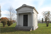 1000 Myrtle St, a Neoclassical/Beaux Arts cemetery building/monument, built in Reedsburg, Wisconsin in 1912.