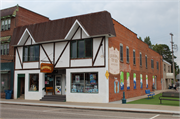 221-223 E Wall St, a Swiss Chalet furniture, built in Eagle River, Wisconsin in 1921.