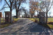 South side of STH 11--Old Settlers Park, a park, built in Union Grove, Wisconsin in 1902.