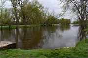 S end of Lock Rd at Fox River, a NA (unknown or not a building) canal, built in Princeton, Wisconsin in 1877.
