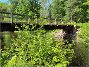 North Country Trail over Marengo River North Country Trail over Marengo River, a Not a Building bridge, built in Grand View, Wisconsin in 1969.