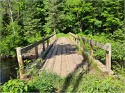 North Country Trail over Marengo River North Country Trail over Marengo River, a Not a Building bridge, built in Grand View, Wisconsin in 1969.