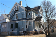 743 N 25TH ST, a Queen Anne duplex/two-flat, built in Milwaukee, Wisconsin in 1887.