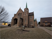 1402 MAIN ST, a Late Gothic Revival house of worship, built in Marinette, Wisconsin in .