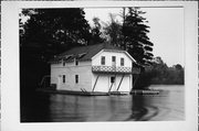 LAKE KAWAGUESAGA, a Craftsman boat house, built in Minocqua, Wisconsin in 1920.