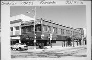 2 N BROWN ST, a Spanish/Mediterranean Styles retail building, built in Rhinelander, Wisconsin in 1926.