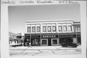 3-9 S BROWN ST, a Spanish/Mediterranean Styles large retail building, built in Rhinelander, Wisconsin in 1929.
