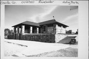 HODAG PARK, a Rustic Style bath house/restroom facility, built in Rhinelander, Wisconsin in 1938.