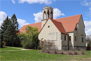 9200 W NORTH AVE, a Late Gothic Revival house of worship, built in Wauwatosa, Wisconsin in 1951.