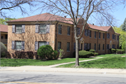 7926 W North Avenue, a Colonial Revival/Georgian Revival apartment/condominium, built in Wauwatosa, Wisconsin in 1950.