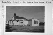 4 MI. W OF HORTONVILLE ON COUNTY HIGHWAY TT, a Astylistic Utilitarian Building dairy processing facility, built in Hortonia, Wisconsin in 1895.