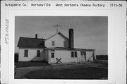 4 MI. W OF HORTONVILLE ON COUNTY HIGHWAY TT, a Astylistic Utilitarian Building dairy processing facility, built in Hortonia, Wisconsin in 1895.