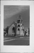 S MAIN ST AND HIGH ST, a Early Gothic Revival church, built in Seymour, Wisconsin in .