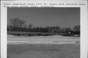 STATE HIGHWAY 54 AND THE WOLF RIVER, a bridge, built in Shiocton, Wisconsin in 1938.