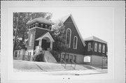 131 N WEBSTER ST, a Queen Anne church, built in Port Washington, Wisconsin in 1912.
