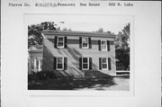 LAKE ST, N, 606, a Greek Revival house, built in Prescott, Wisconsin in 1857.
