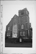 LOCUST ST, N, 206, a Late Gothic Revival church, built in Prescott, Wisconsin in .
