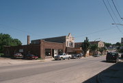 500 E MAIN ST, a Twentieth Century Commercial automobile showroom, built in Stoughton, Wisconsin in 1916.