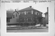 2803 WASHINGTON AVE, a Prairie School house, built in Racine, Wisconsin in 1920.