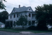 201 S FRANKLIN ST, a Queen Anne house, built in Stoughton, Wisconsin in 1903.