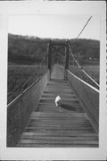 PINE RIVER AT 2ND/CONGRESS, a NA (unknown or not a building) suspension bridge, built in Richland Center, Wisconsin in 1954.