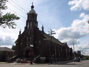601 4TH ST, a Romanesque Revival church, built in Mosinee, Wisconsin in 1922.