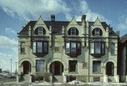 1501, 1503, AND 1507 N MARSHALL ST, a Romanesque Revival row house/townhouse, built in Milwaukee, Wisconsin in 1880.