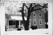 8027 N 60TH ST, a Gabled Ell house, built in Brown Deer, Wisconsin in 1856.