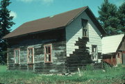 Johnson, Albin, Log House, a Building.