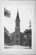 7963 S 116TH ST, a Romanesque Revival church, built in Franklin, Wisconsin in 1858.