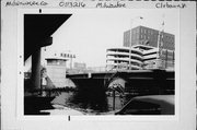 SPANNING MILWAUKEE RIVER AT CLYBOURN ST, a NA (unknown or not a building) concrete bridge, built in Milwaukee, Wisconsin in 1968.