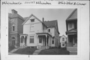 2462 - 2464 N CRAMER, a Queen Anne duplex, built in Milwaukee, Wisconsin in 1892.