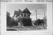 2495-2497 N CRAMER, a Queen Anne duplex, built in Milwaukee, Wisconsin in 1893.