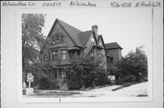1536-1538 N FRANKLIN, a Queen Anne duplex, built in Milwaukee, Wisconsin in 1901.