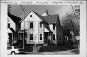 2343-45 N OAKLAND, a Queen Anne duplex, built in Milwaukee, Wisconsin in 1892.