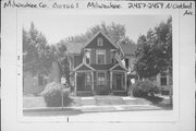 2457-59 N OAKLAND, a Queen Anne duplex, built in Milwaukee, Wisconsin in 1890.