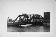 RR over Menomonee River, E of Plankinton Ave., a NA (unknown or not a building) overhead truss bridge, built in Milwaukee, Wisconsin in 1904.