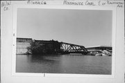 RR over Menomonee River, E of Plankinton Ave., a NA (unknown or not a building) overhead truss bridge, built in Milwaukee, Wisconsin in 1904.