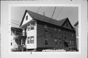 1818 N PULASKI, a Queen Anne duplex, built in Milwaukee, Wisconsin in 1905.